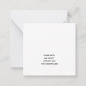 Carte De Correspondance Respiration de la commercialisation immobilière de (Dos)