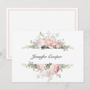 Carte De Correspondance Ressort Roses de votre bureau un personnel
