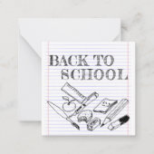Carte De Correspondance Retour à l'école (Devant)