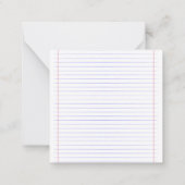 Carte De Correspondance Retour à l'école (Dos)