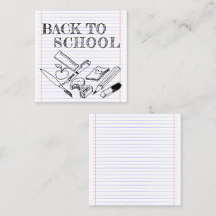 Carte De Correspondance Retour à l'école
