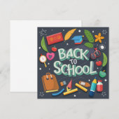 Carte De Correspondance retour à l'école (Devant / Derrière)