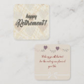 Carte De Correspondance Retraite (Devant / Derrière)