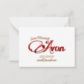 Carte De Correspondance Retro Avon merci (Dos)