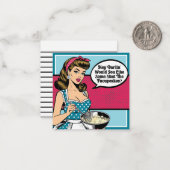 Carte De Correspondance Retro Pinup_ Hey Darlin (Devant/Arrière en situation)