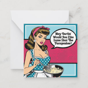 Carte De Correspondance Retro Pinup_ Hey Darlin