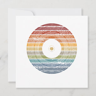Carte De Correspondance Retro Vintage Vinyl 80s 90s Music Party Disco Cade