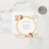 Carte De Correspondance Return Address Label (Devant/Arrière en situation)