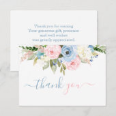 Carte De Correspondance Reveillez le genre Merci (Devant / Derrière)