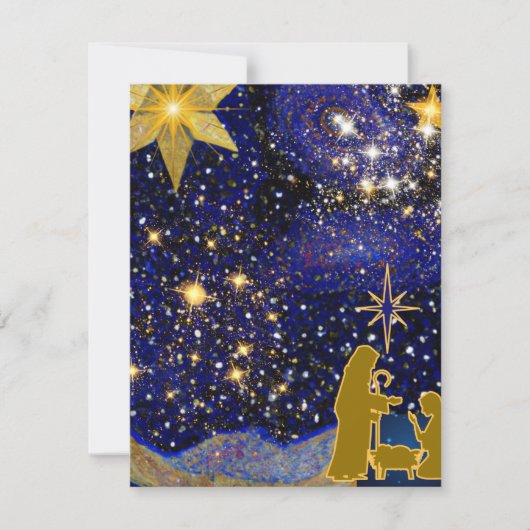 Carte De Correspondance Réveillon de Noël (Devant)