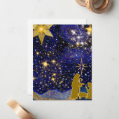 Carte De Correspondance Réveillon de Noël (Devant/Arrière en situation)