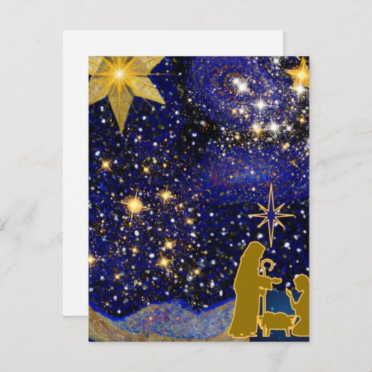 Carte De Correspondance Réveillon de Noël (Devant / Derrière)