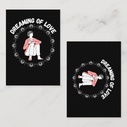 Carte De Correspondance Rêver d'amour (Devant / Derrière)