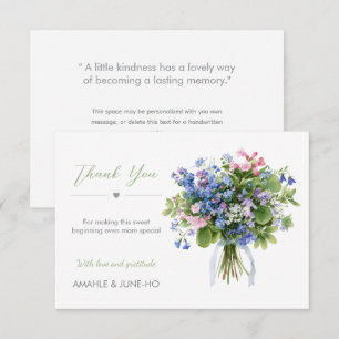 Carte De Correspondance Rêverie de fleurs sauvages Merci