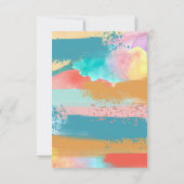 Carte De Correspondance Robe budget pour une peinture de mess Anniversaire (Dos)