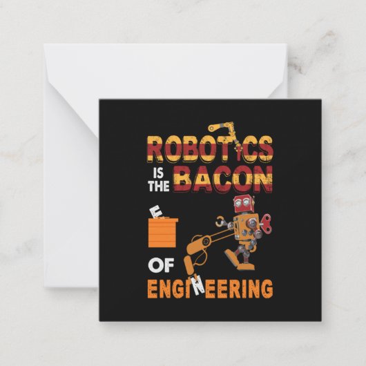 Carte De Correspondance Robotique De L'Ingénieur (Devant)
