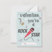 Carte De Correspondance Rock Star Classroom Saint-Valentin (Devant)