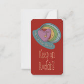 Carte De Correspondance Rockin' Heart Kid's Doodle School Valentine's (Devant)