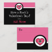 Carte De Correspondance Rock'n Roll Girl Funky Valentine (Devant / Derrière)