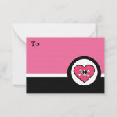 Carte De Correspondance Rock'n Roll Girl Funky Valentine (Dos)