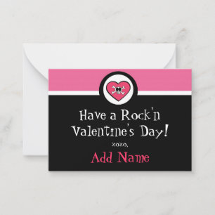 Carte De Correspondance Rock'n Roll Girl Funky Valentine