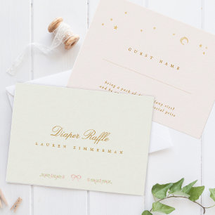 Carte De Correspondance roman de fée élégante baby shower