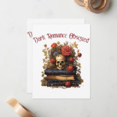 Carte De Correspondance Romance Sombre Obsédée (Devant/Arrière en situation)