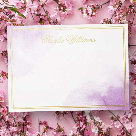 Carte de correspondance romantique avec feuille d'