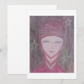 Carte De Correspondance Rose (Devant / Derrière)