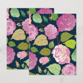 Carte De Correspondance Rose 16 (Devant / Derrière)