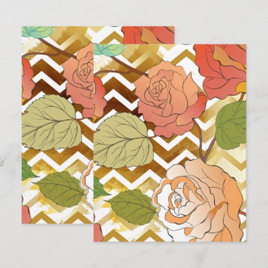 Carte De Correspondance Rose 28 (Devant / Derrière)