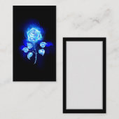 Carte De Correspondance Rose bleu brûlant (Devant / Derrière)