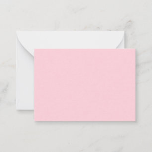 Carte De Correspondance Rose Bubble-Gum Joli et Délicieux Couleur Unie