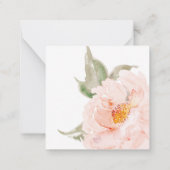 Carte De Correspondance Rose de jardin PixDezines rose pâle (Dos)