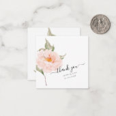 Carte De Correspondance Rose de jardin PixDezines rose pâle (Devant/Arrière en situation)