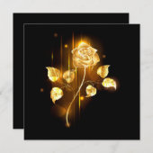 Carte De Correspondance Rose d'or ( rose d'or ) (Devant / Derrière)