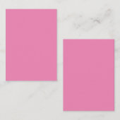 Carte De Correspondance Rose #EF8484, Cadillac rose (Devant / Derrière)