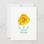 Carte De Correspondance Rose jaune (Dos)