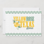 Carte De Correspondance Rose jaune du Texas - Rose unique (Devant)