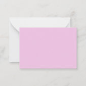 Carte De Correspondance Rose Néon (Dos)