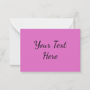 Carte De Correspondance Rose Néon