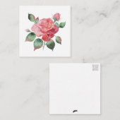 Carte De Correspondance Rose précis (Devant / Derrière)