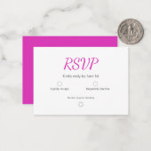 Carte De Correspondance Rose simple (Devant/Arrière en situation)