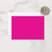 Carte de correspondance rose vif sur marbre (Devant/Arrière en situation)