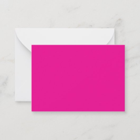 Carte de correspondance rose vif sur marbre (Devant)