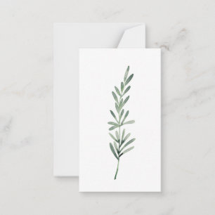 Carte De Correspondance Rosemaire aquarelle
