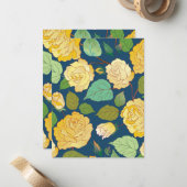 Carte De Correspondance Roses 2 (Devant/Arrière en situation)