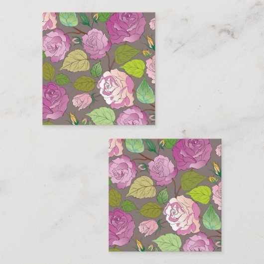 Carte De Correspondance Roses 20 (Devant / Derrière)