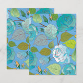 Carte De Correspondance Roses 23 (Devant / Derrière)