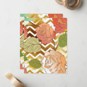 Carte De Correspondance Roses 28 (Devant/Arrière en situation)